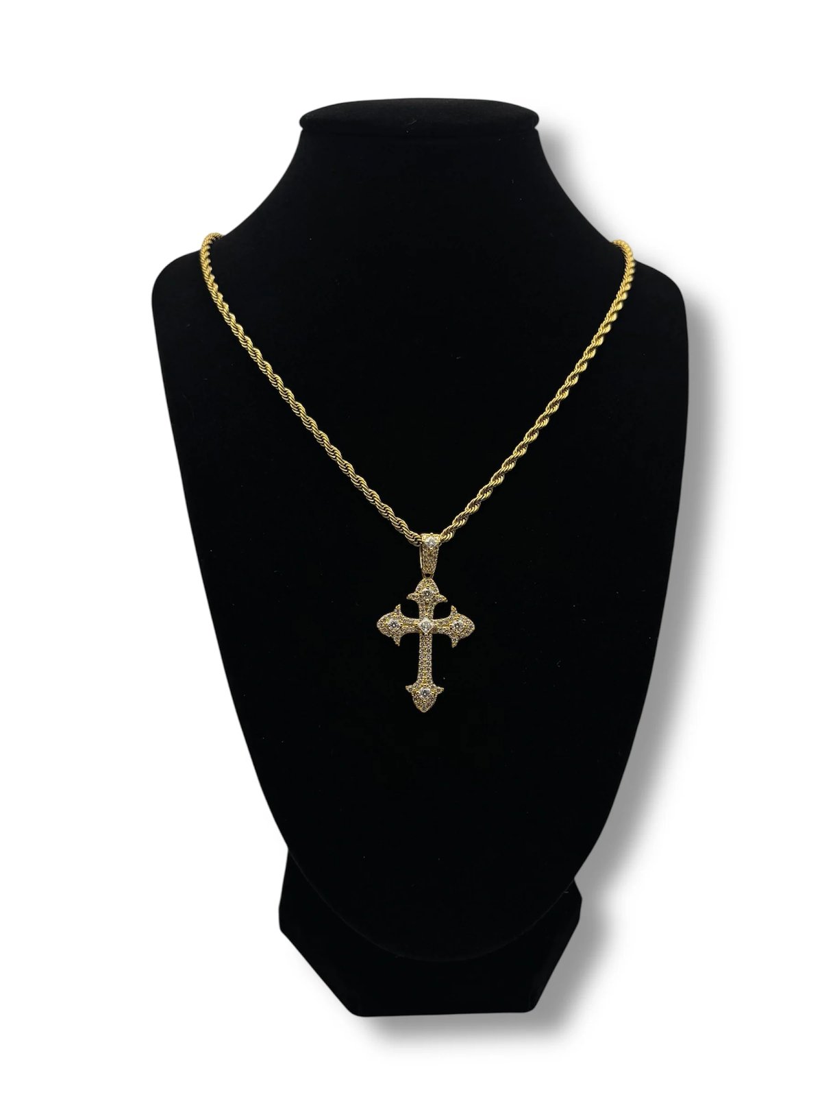 Moissanite Cross Chain
