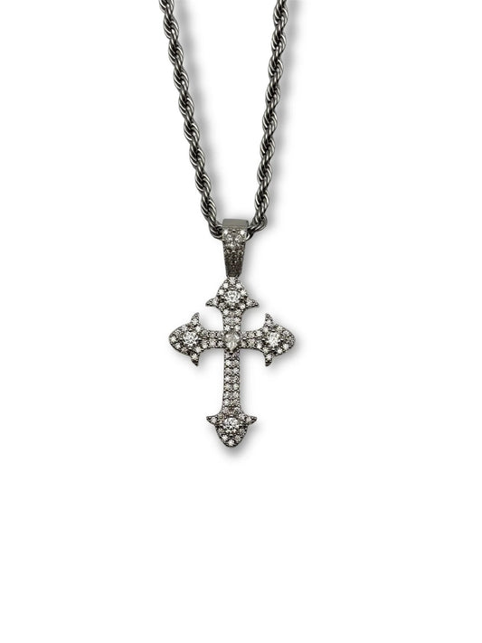Moissanite Cross Chain
