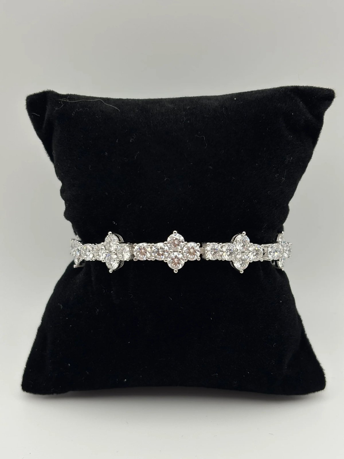 Moissanite Cross Bracelet