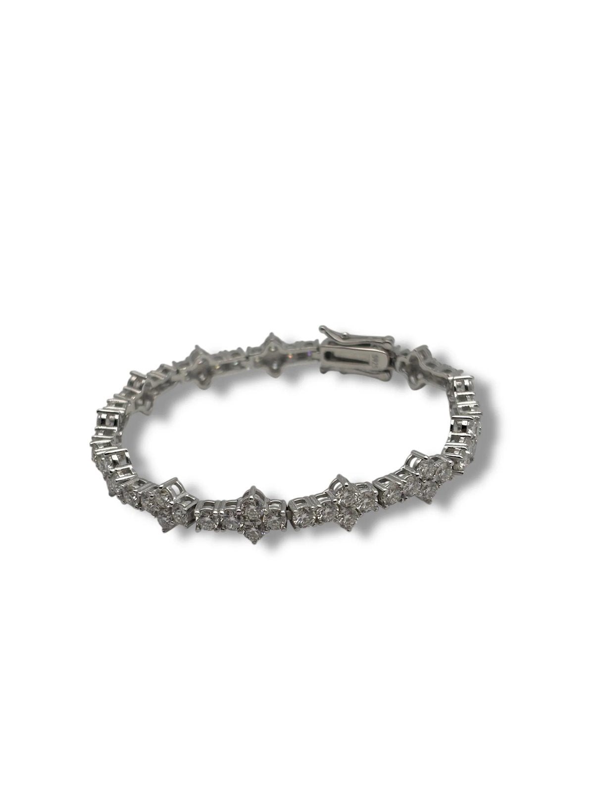 Moissanite Cross Bracelet