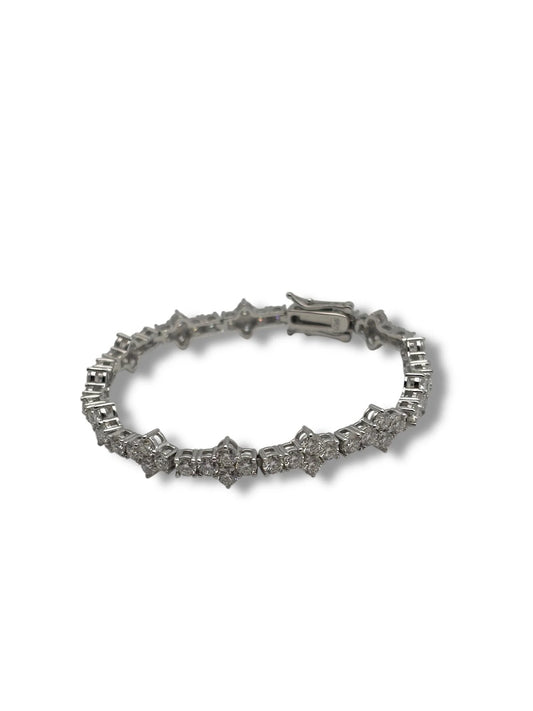 Moissanite Cross Bracelet