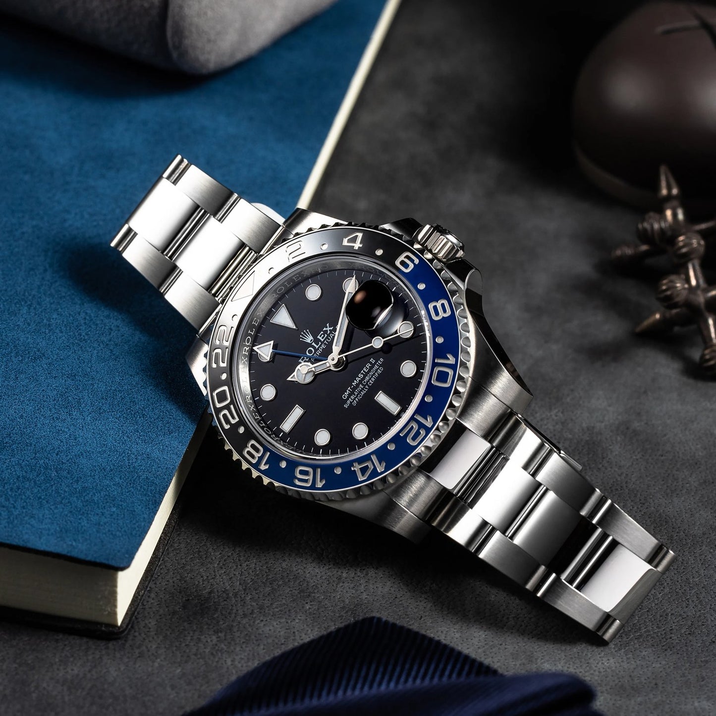 Rollie GMT-Master II “Batman” – 40mm Black & Blue Bezel