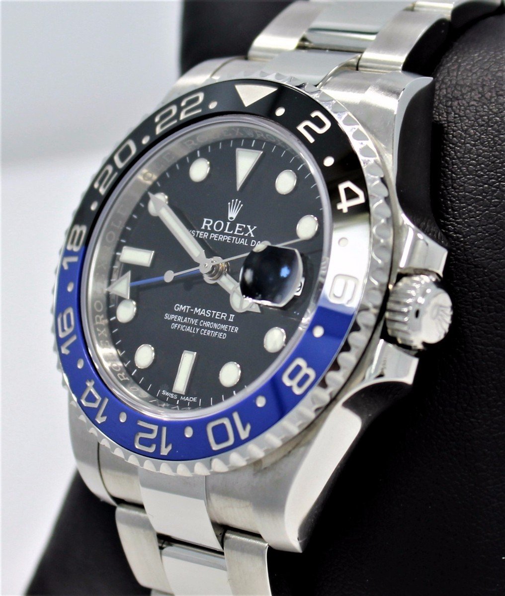 Rollie GMT-Master II “Batman” – 40mm Black & Blue Bezel